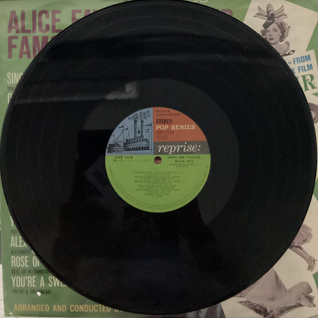 แผ่นเสียง Alice Faye - Alice Faye Sings Her Famous Movie Hits Vinyl VG+