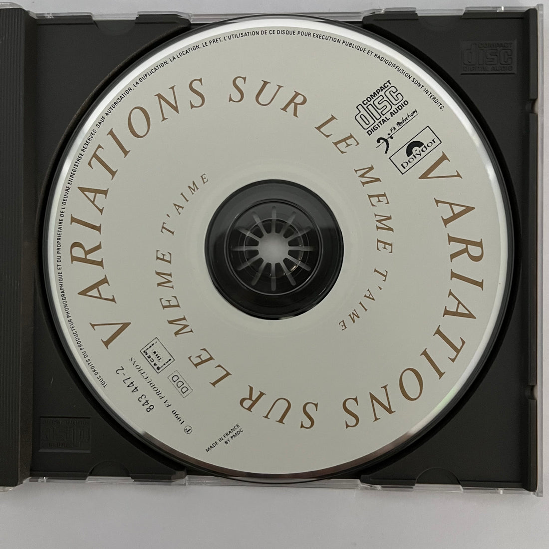 ซีดี Vanessa Paradis - Variations Sur Le Même T'Aime CD NM