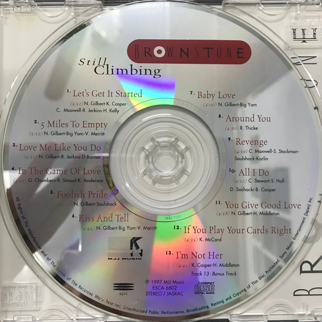 ซีดี Brownstone - Still Climbing CD VG+