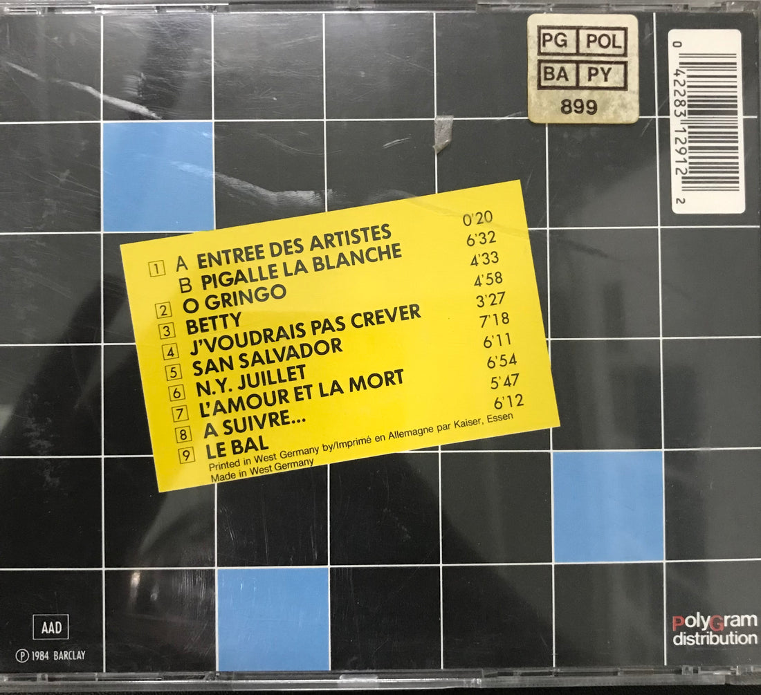 ซีดี Bernard Lavilliers - En Concert Olympia 84 CD VG+