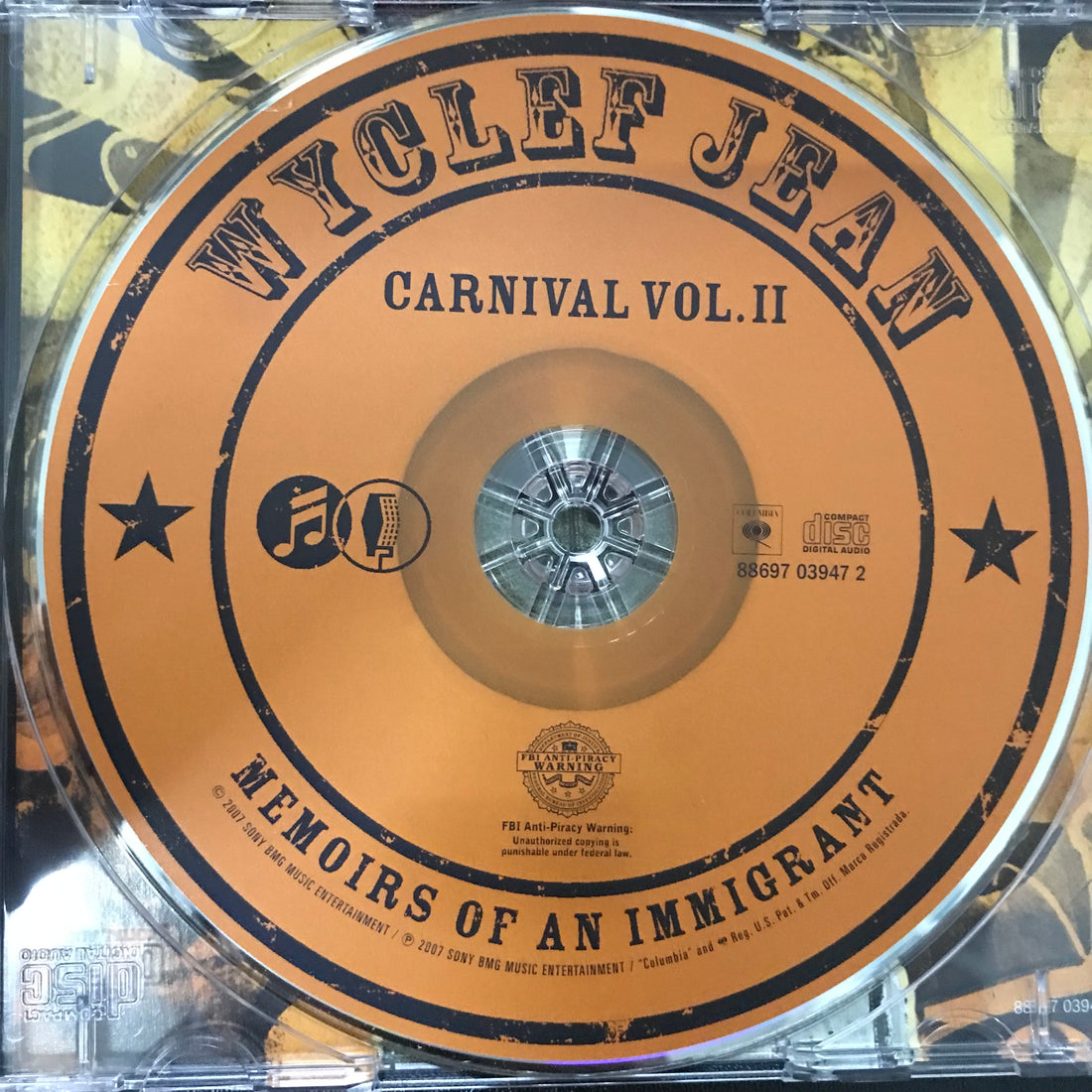 ซีดี Wyclef Jean - Carnival Vol. II... Memoirs Of An Immigrant CD VG+
