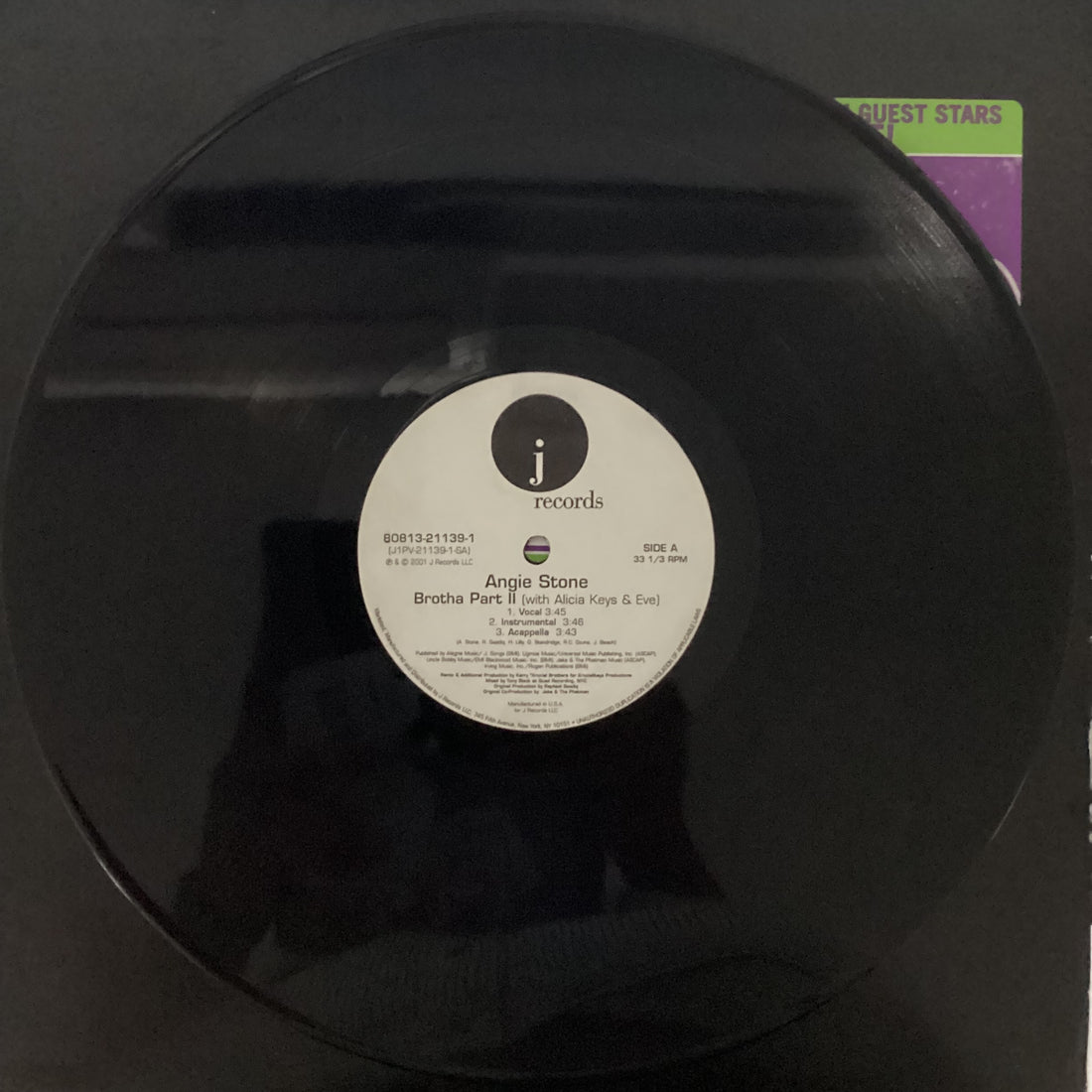 แผ่นเสียง Angie Stone With Alicia Keys & Eve - Brotha Part II Vinyl VG+