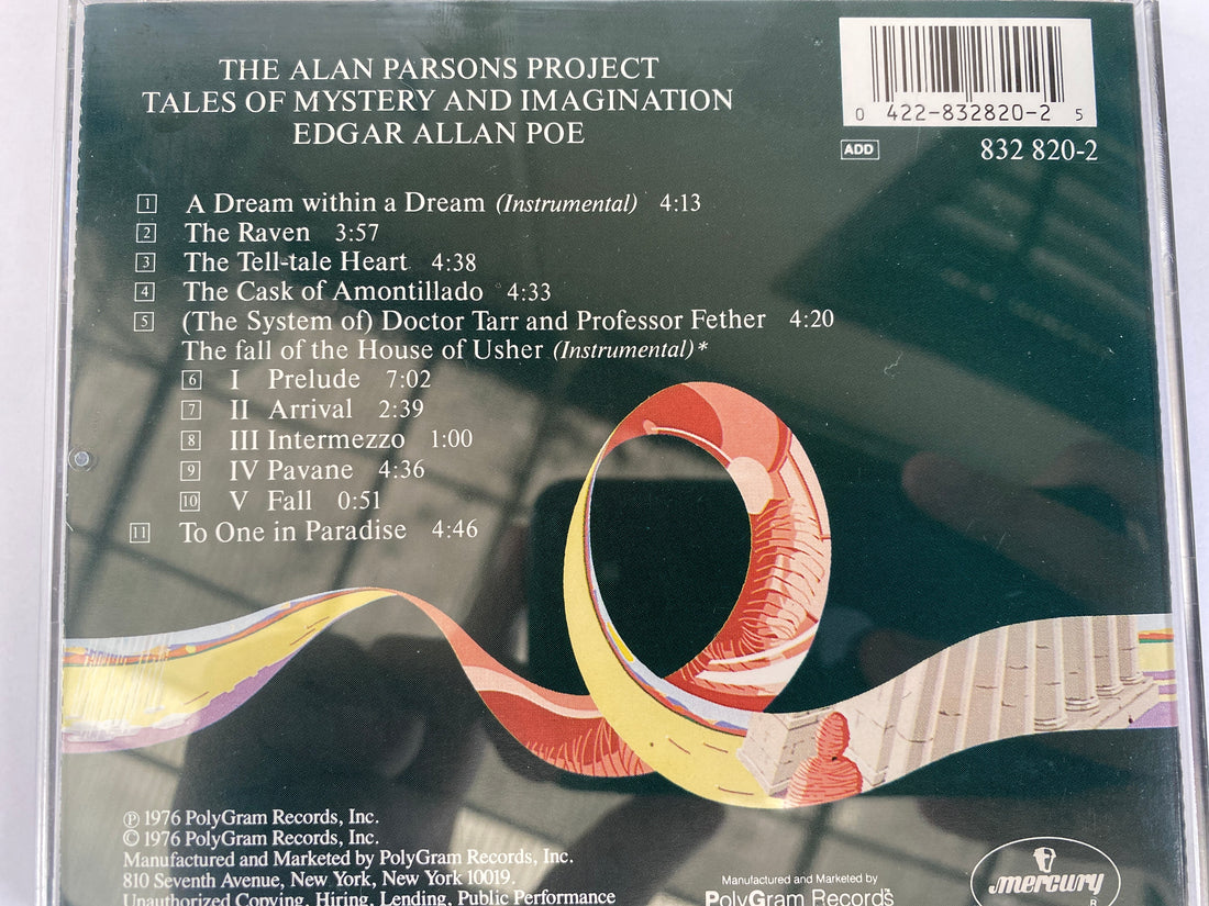 ซีดี The Alan Parsons Project - Tales Of Mystery And Imagination CD NM or M-