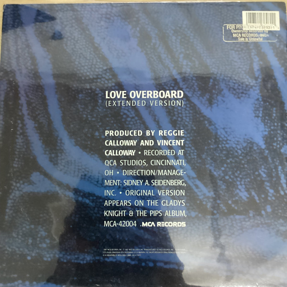 แผ่นเสียง Gladys Knight And The Pips - Love Overboard Vinyl VG+