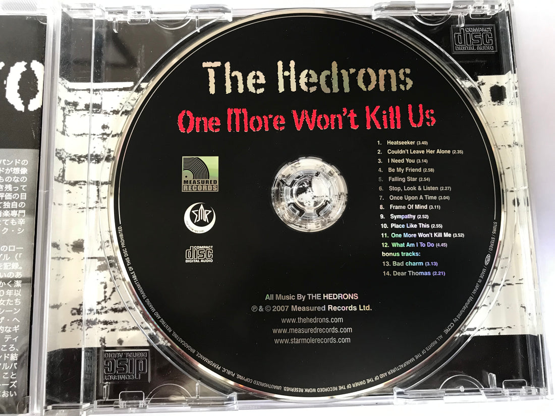ซีดี The Hedrons - One More Won't Kill Us CD VG+