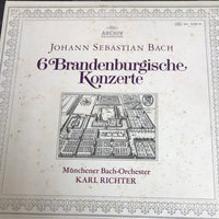 แผ่นเสียง Johann Sebastian Bach, Münchener Bach-Orchester, Karl Richter - 6 Brandenburgische Konzerte (Vinyl) (VG+) (2LPs)