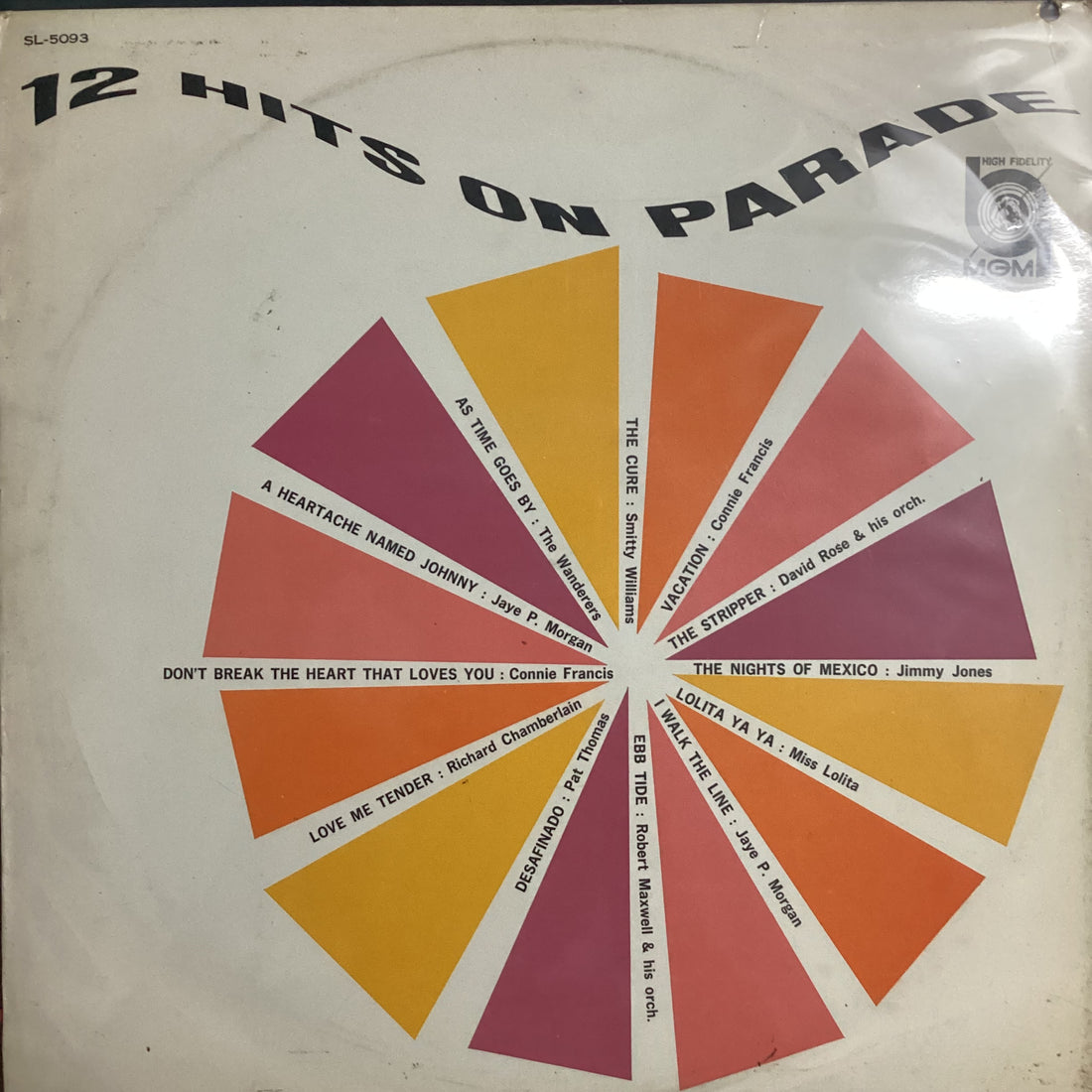แผ่นเสียง Various - 12 Hits On Parade Vinyl VG+