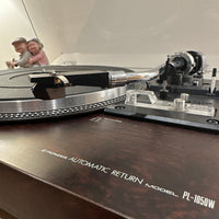 เครื่องเล่นแผ่นเสียง Pioneer PL-1050W Semi Auto Belt Drive Turntable (100V)