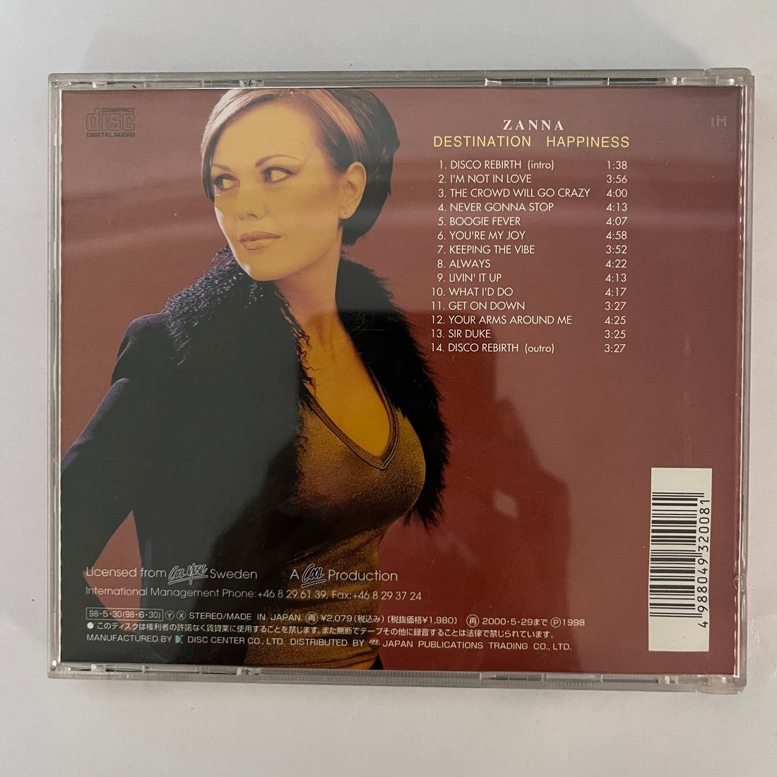 ซีดี Zanna - Destination Happiness CD VG+