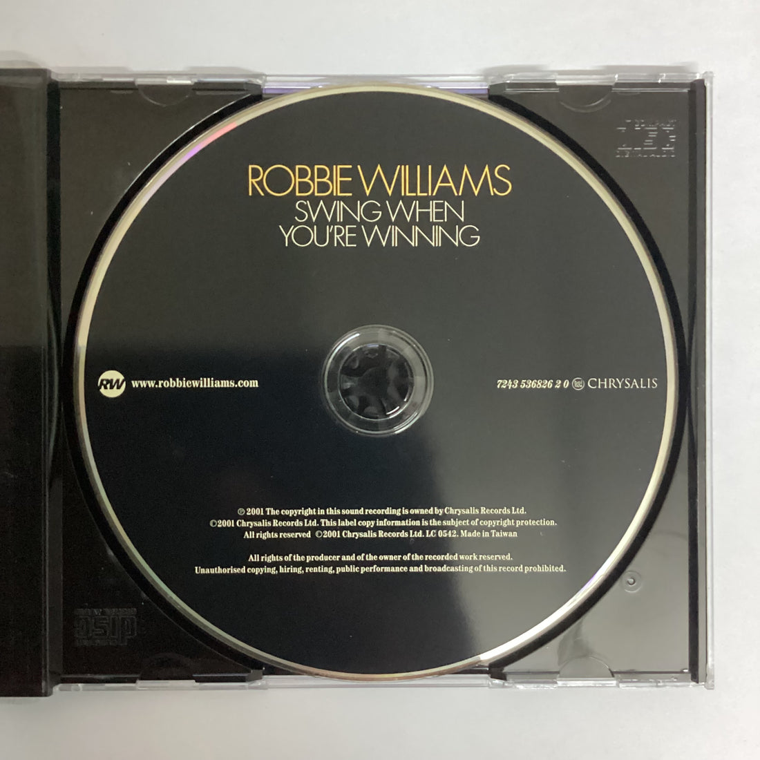 ซีดี Robbie Williams - Swing When You're Winning CD VG+