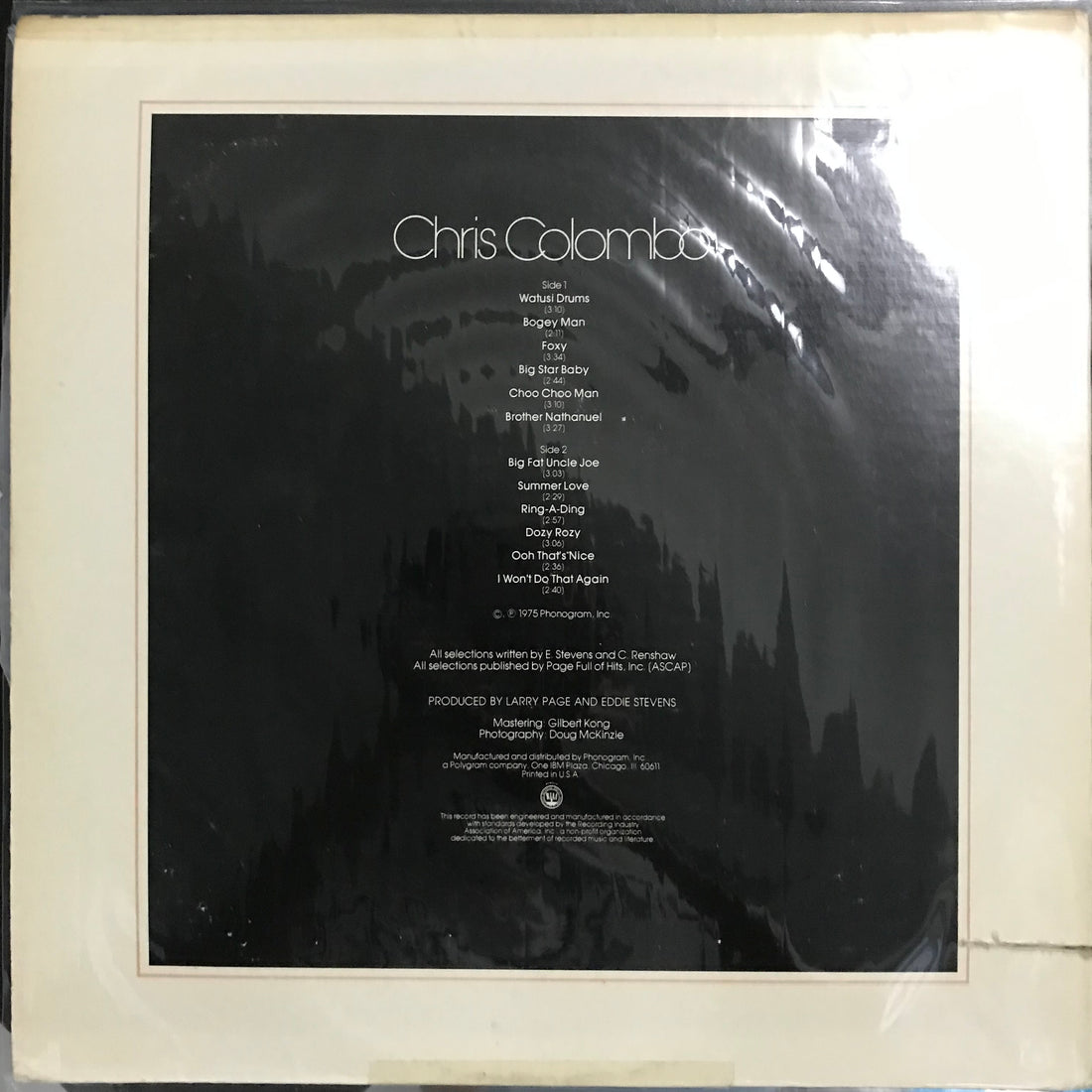 แผ่นเสียง Chris Colombo - Chris Colombo Vinyl VG+