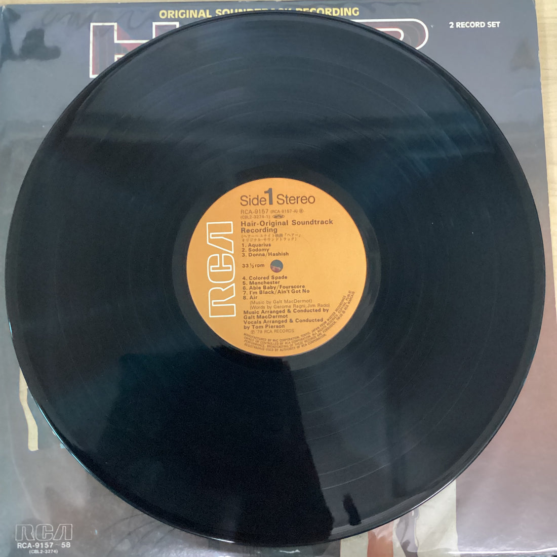 แผ่นเสียง Galt MacDermot - Hair Original Soundtrack Recording Vinyl VG+ 2LPs