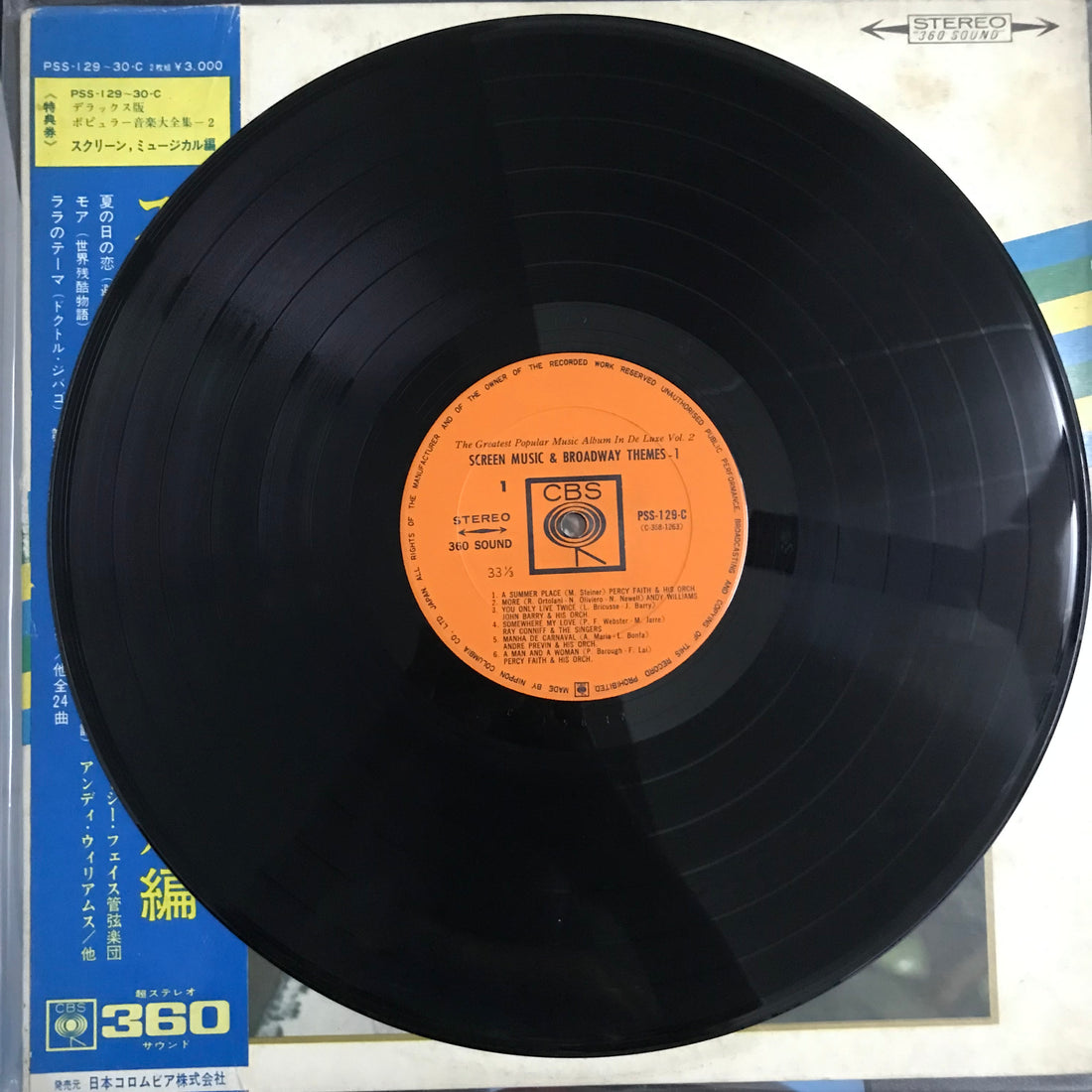 แผ่นเสียง Various - Screen Music & Broadway Themes | The Greatest Popular Music Album In de Luxe Vol.2 Vinyl VG+ 2LPs