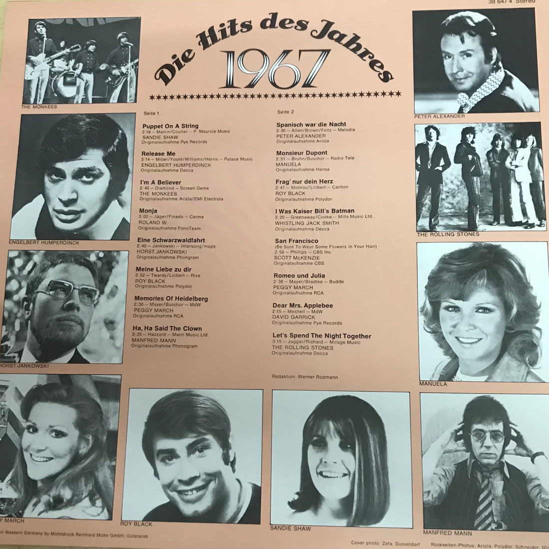 แผ่นเสียง Various - Das Goldene Schlager-Archiv - Die Hits Des Jahres 1967 (Vinyl) (VG+)