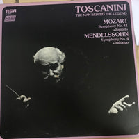 แผ่นเสียง Toscanini - The Man Behind the Legend Mozart Symphony No.41 'Jupiter' Mendelssohn Symphony No.4 'ItaIiana' (VinyI) (VG+)