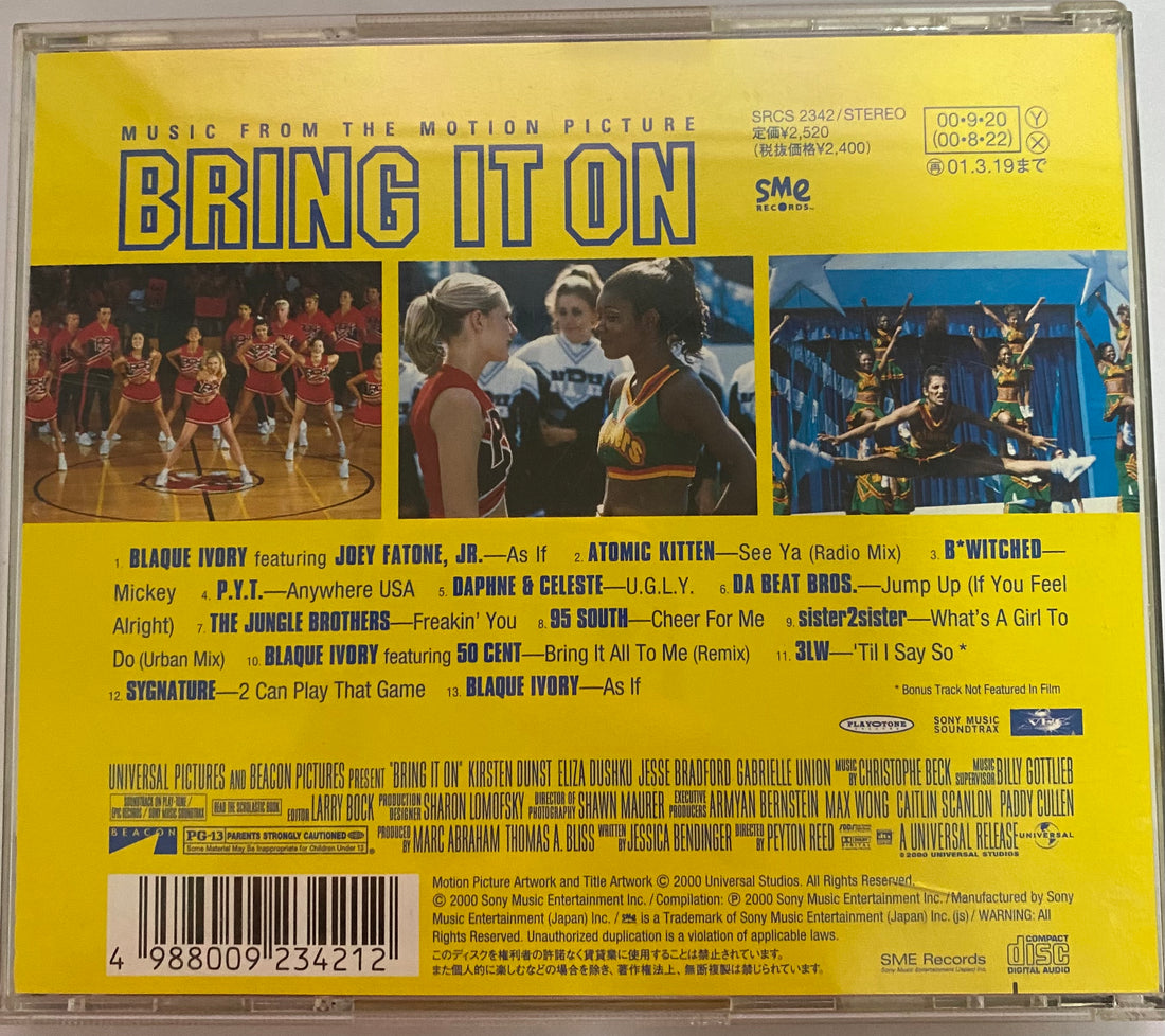 ซีดี Various - Bring It On (Music From The Motion Picture) (CD) (VG+)