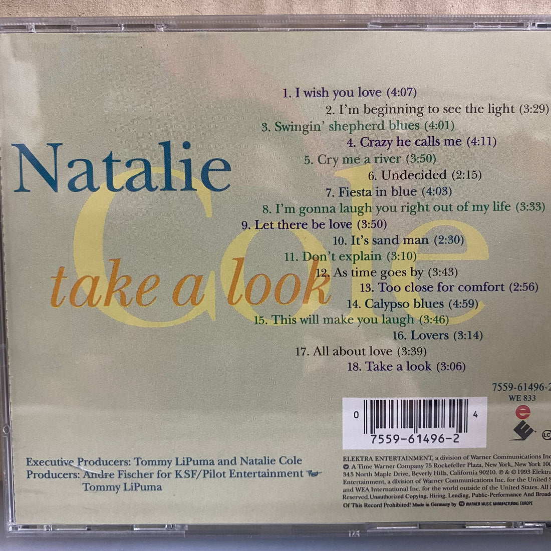 ซีดี Natalie Cole - Take A Look (CD) (VG+)