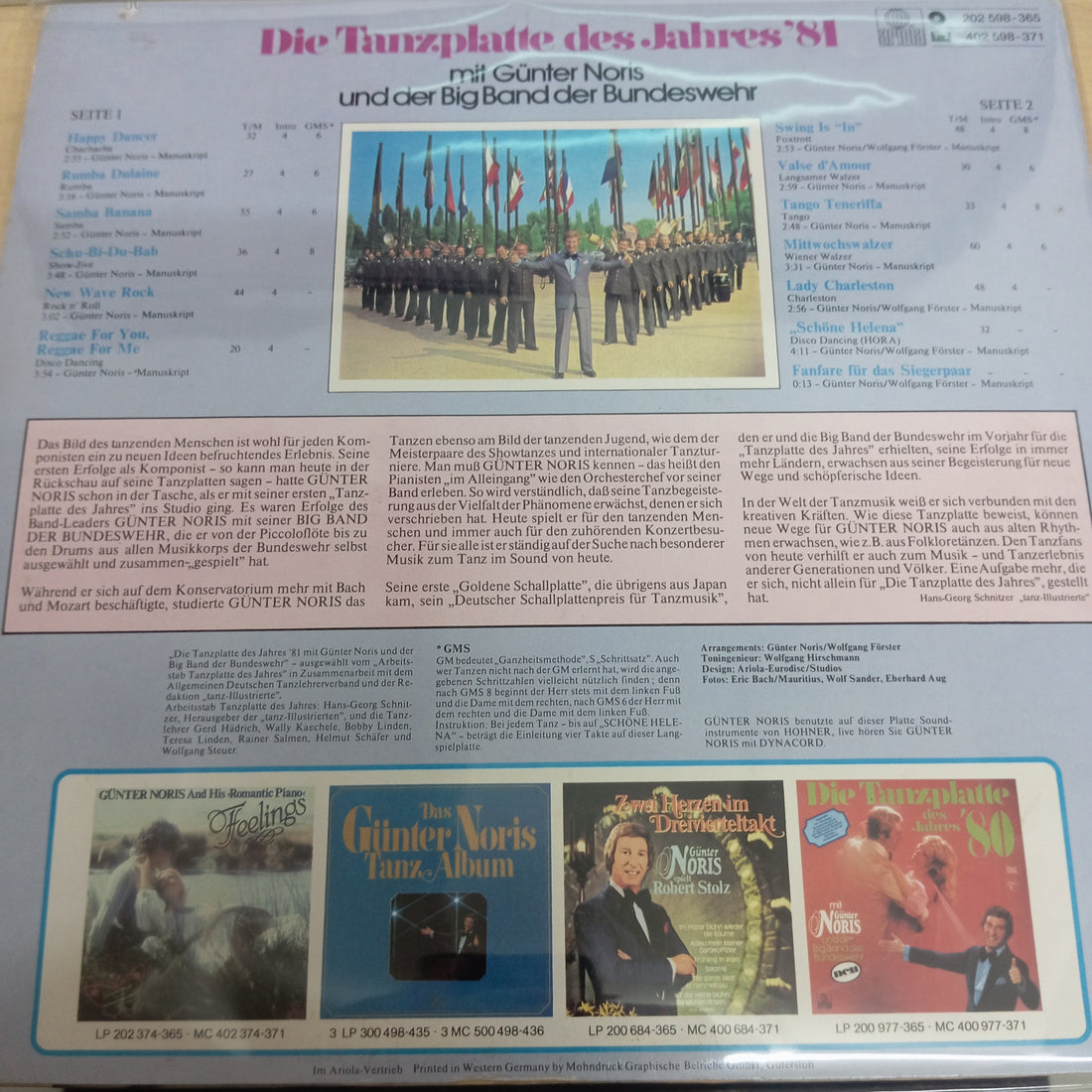 แผ่นเสียง Günter Noris, Die Big Band Der Bundeswehr – Die Tanzplatte Des Jahres '81 (Vinyl) (VG+)