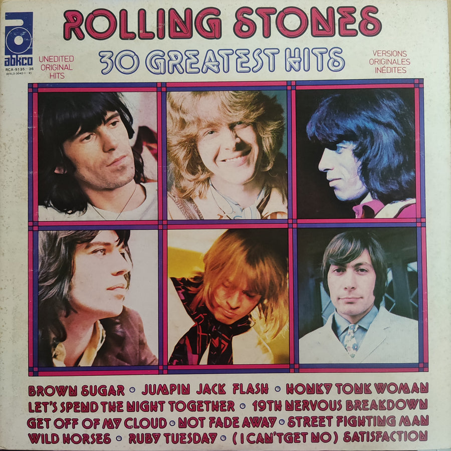 แผ่นเสียง The Rolling Stones - 30 Greatest Hits (Vinyl) (VG+) (2LPs)