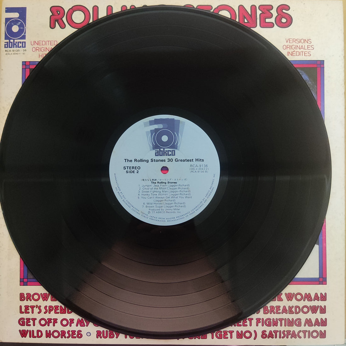 แผ่นเสียง The Rolling Stones - 30 Greatest Hits (Vinyl) (VG+) (2LPs)