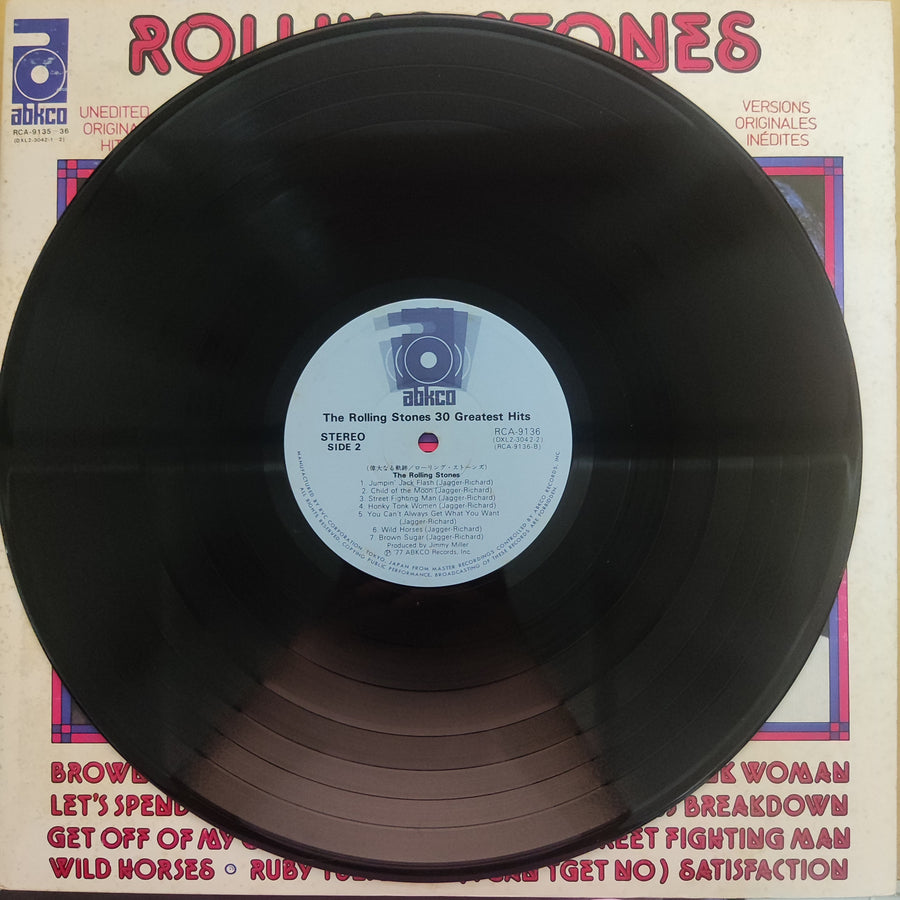 แผ่นเสียง The Rolling Stones - 30 Greatest Hits (Vinyl) (VG+) (2LPs)