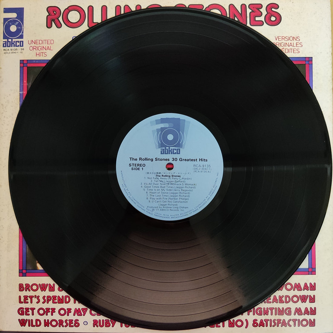 แผ่นเสียง The Rolling Stones - 30 Greatest Hits (Vinyl) (VG+) (2LPs)