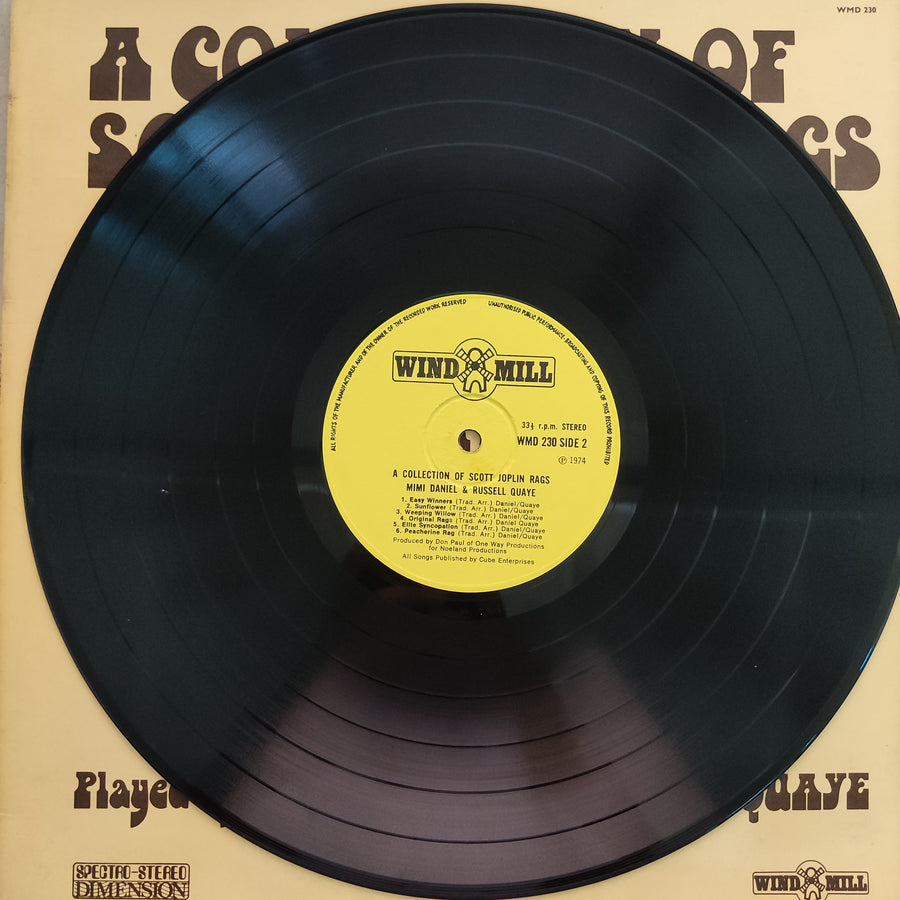 แผ่นเสียง Mimi Daniel And Russell Quaye - A Collection Of Scott Joplin Rags (Vinyl) (VG+)