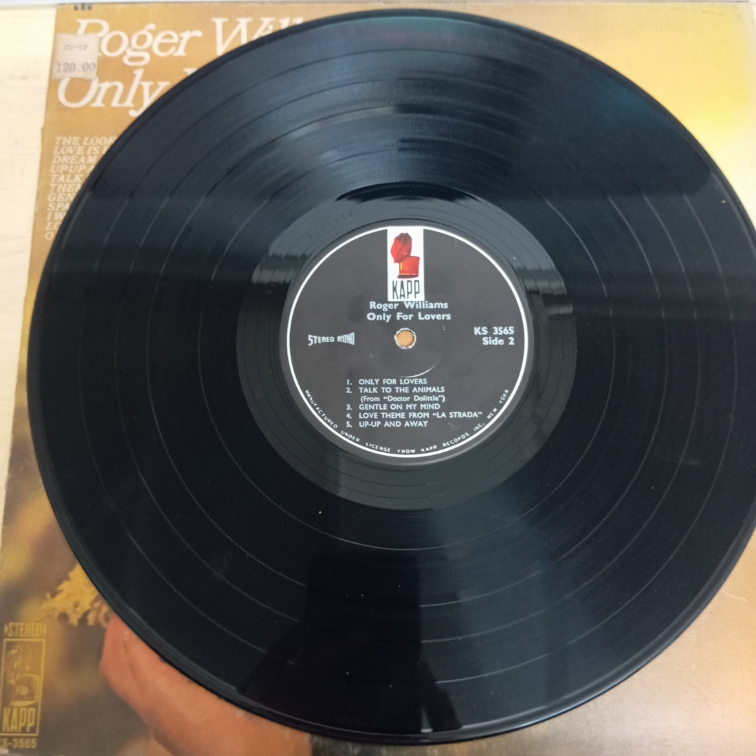 แผ่นเสียง Roger Williams (2) - Only For Lovers (Vinyl) (VG)