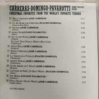 ซีดี José Carreras • Placido Domingo • Luciano Pavarotti - Christmas Favorites From The World's Favorite Tenors (CD) (VG+)