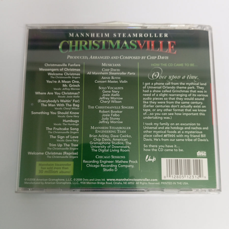 ซีดี Mannheim Steamroller - Christmasville CD NM or M-