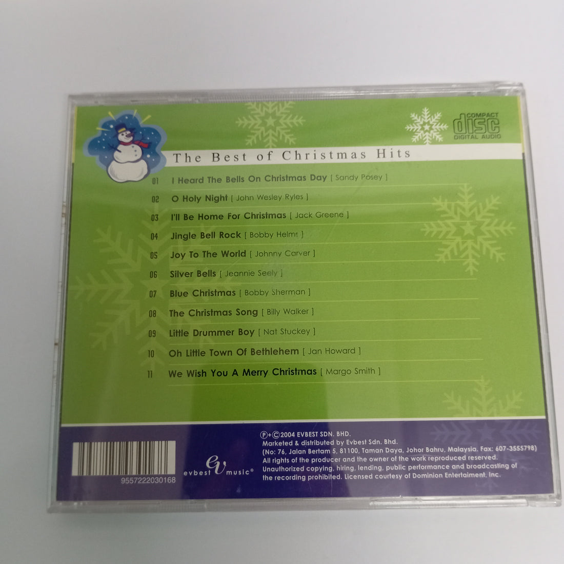 ซีดี Various - The Best Of Christmas Hits (CD)(VG+)