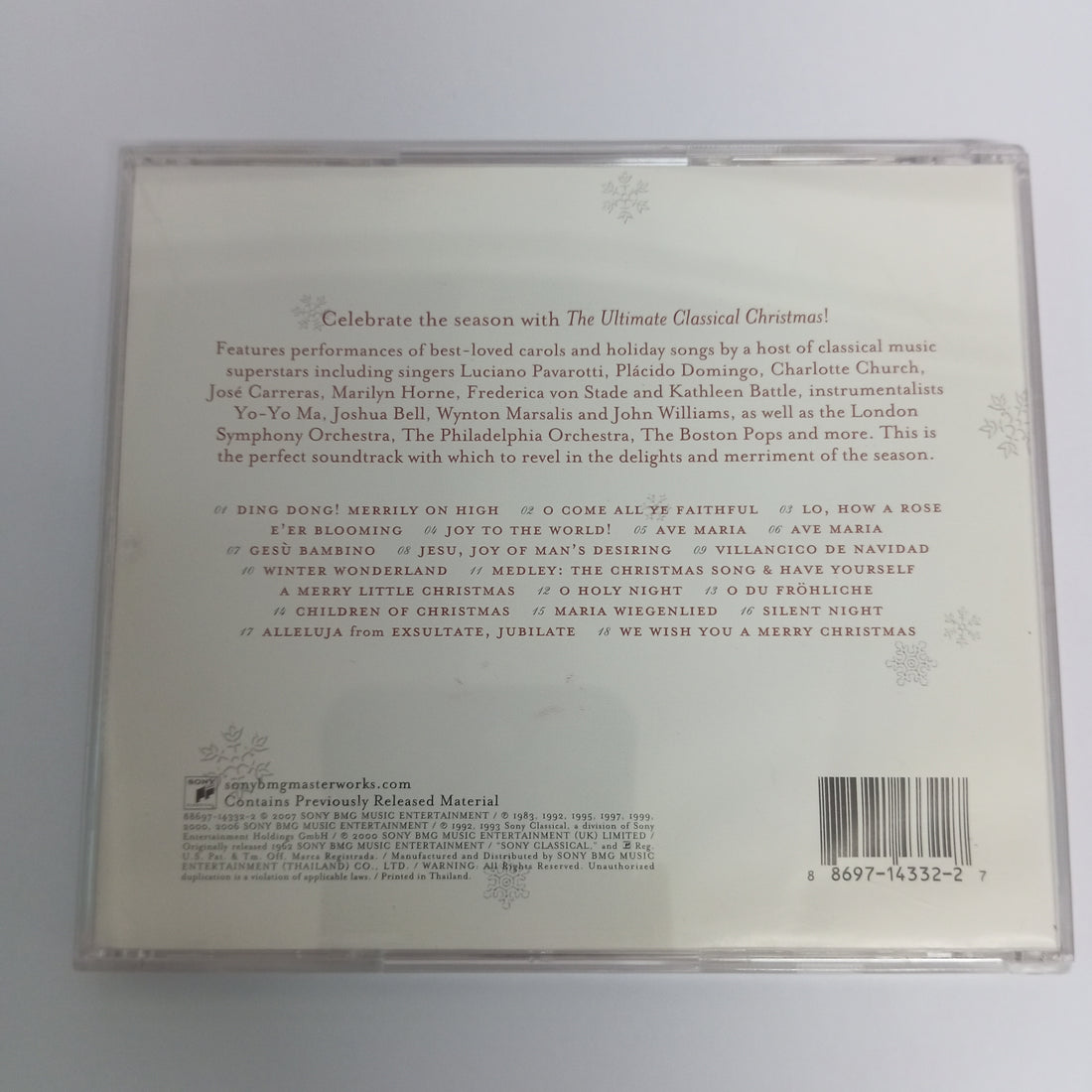 ซีดี The Ultimate Classical Christmas (CD)(VG+)