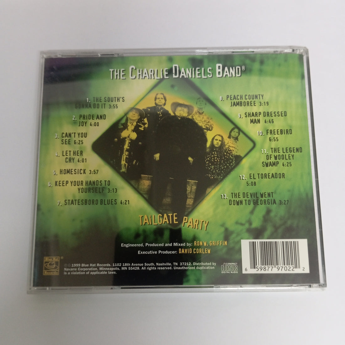 ซีดี The Charlie Daniels Band - Tailgate Party (CD) (VG+)