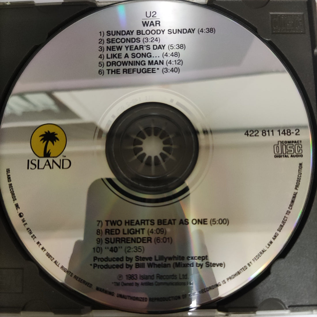 ซีดี U2 - War (CD) (VG+)