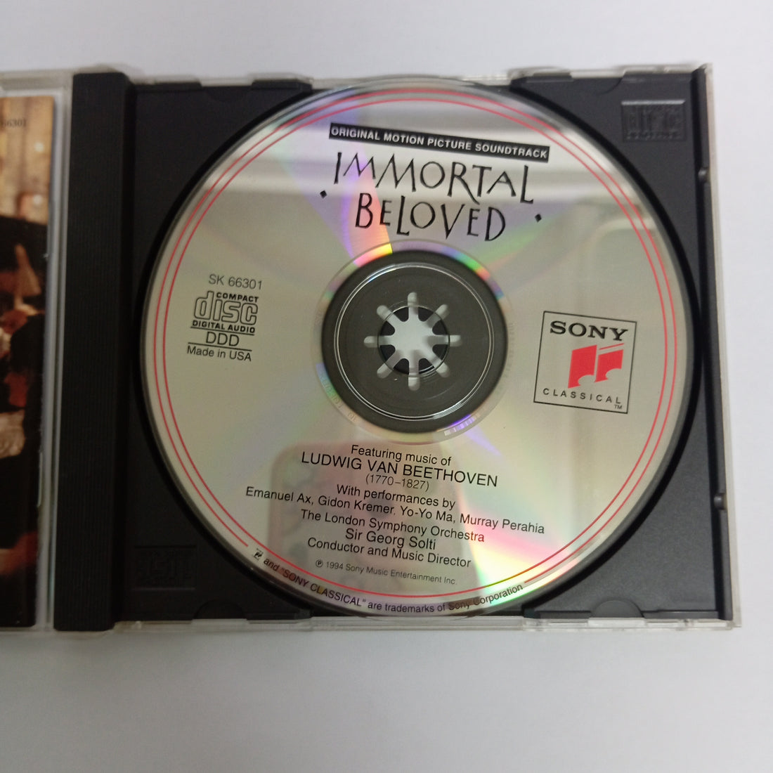 ซีดี Ludwig Van Beethoven / Georg Solti, Emanuel Ax, Pamela Frank, Gidon Kremer, Yo-Yo Ma, Murray Perahia, London Symphony Orchestra - Immortal Beloved (CD) (VG)