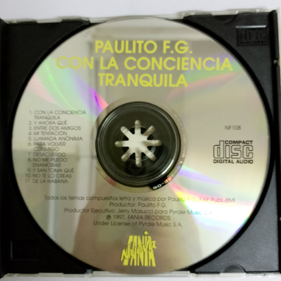 ซีดี Paulito F.G. - Con La Conciencia Tranquila (CD) (VG+)