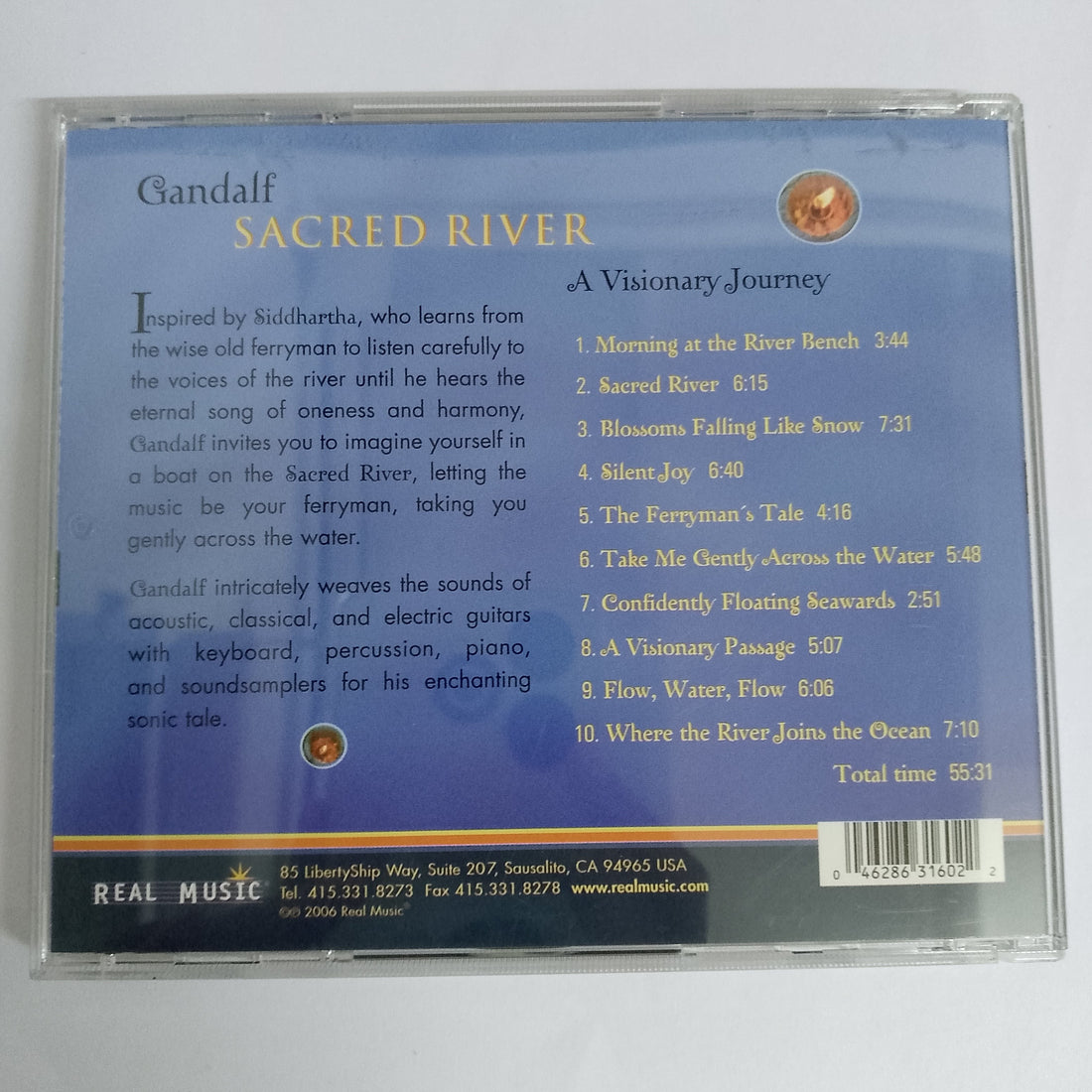 ซีดี Gandalf - Sacred River CD VG+