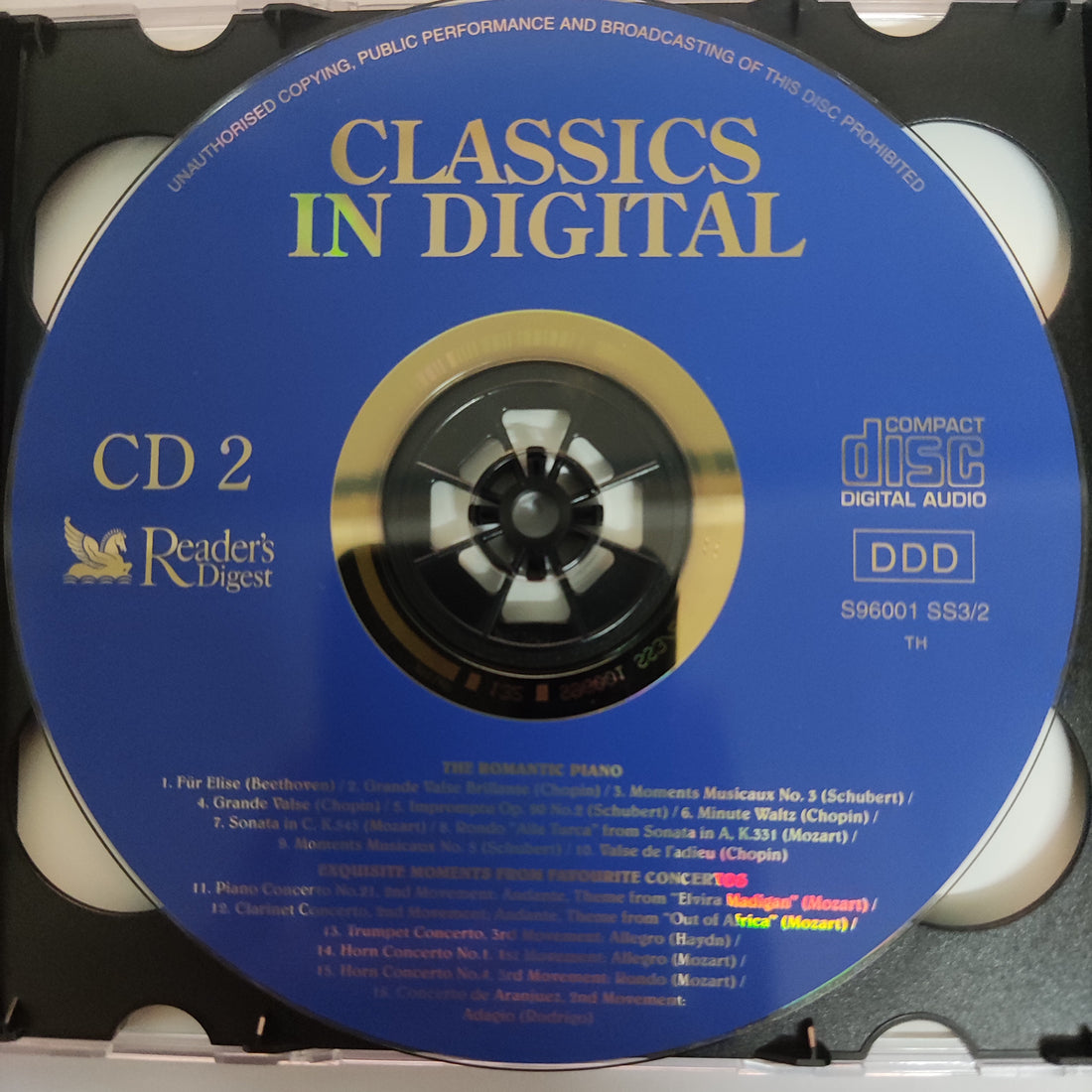 ซีดี Various - CLASSICS IN DIGITAL (CD)(VG+) (5CDs) (แผ่นทอง)