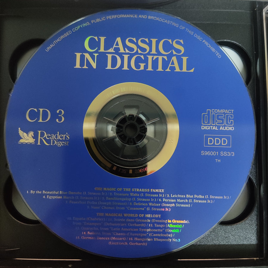 ซีดี Various - CLASSICS IN DIGITAL (CD)(VG+) (5CDs) (แผ่นทอง)