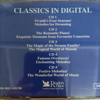 ซีดี Various - CLASSICS IN DIGITAL (CD)(VG+) (5CDs) (แผ่นทอง)