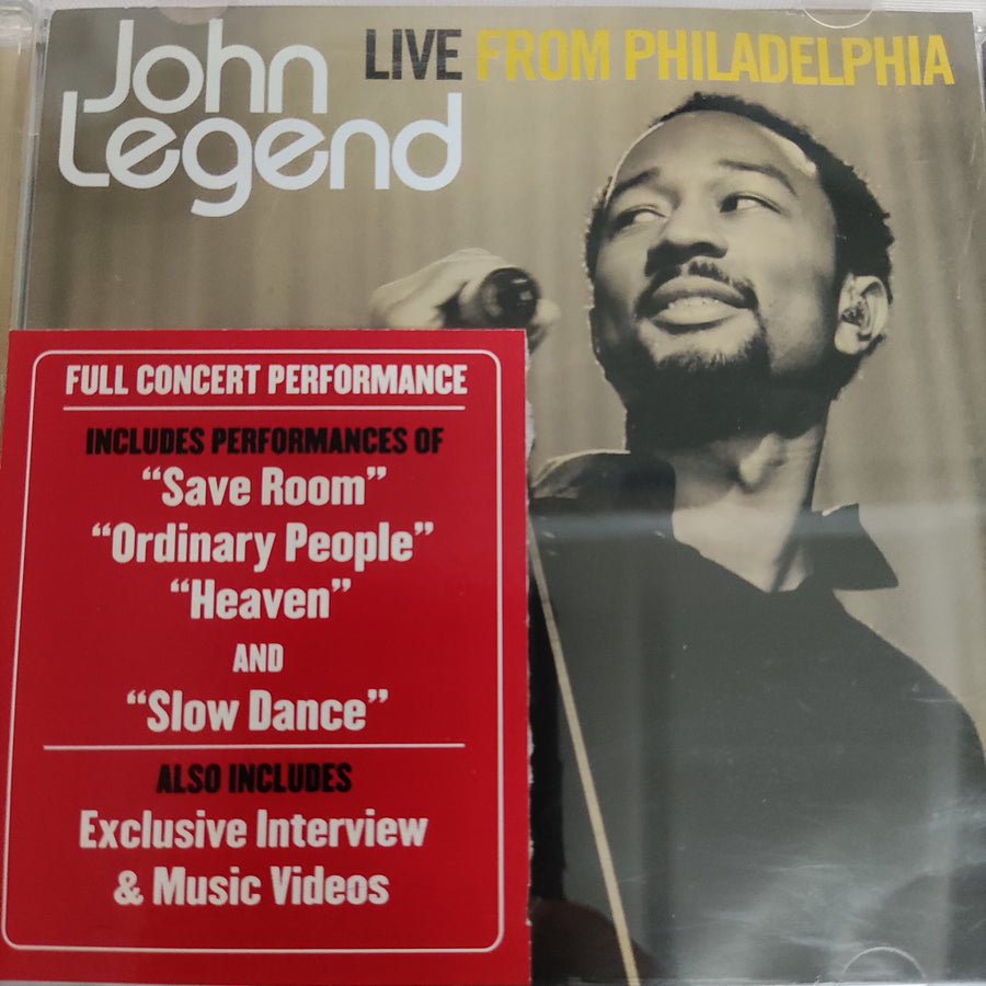 ซีดี John Legend - Live From Philadelphia CD VG+ 2CDs