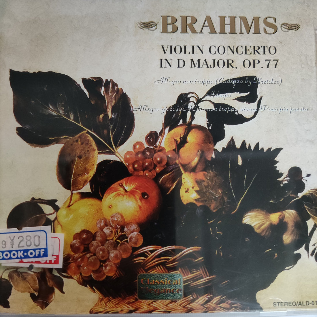 ซีดี Brahms - Violin Concerto In D Major Op.77 CD VG+