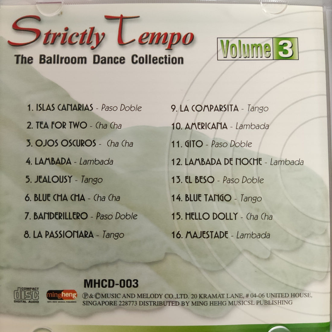 ซีดี Various - Strictiy Tempo The ballroom Dance Collection (CD)(VG+)