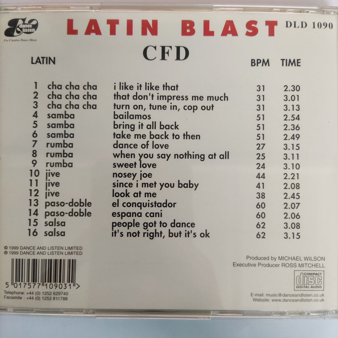 ซีดี Various - Latin Blast Cfd (CD)(VG+)