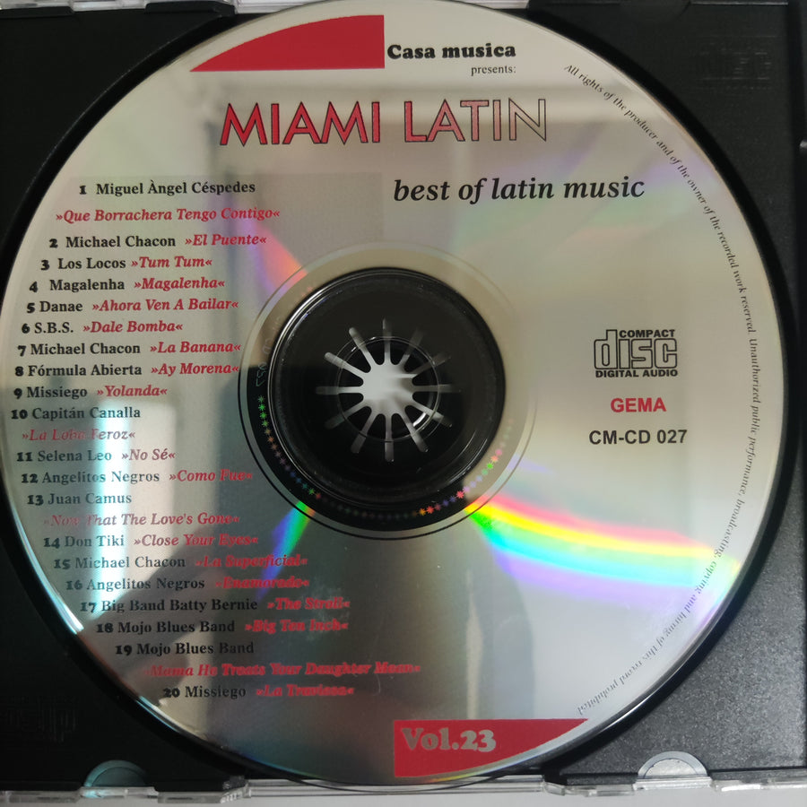 ซีดี Various - Miami Latin The Best of Latin Music Vol.23 (CD)(VG+)