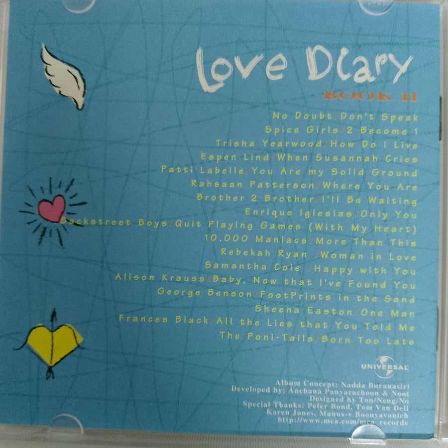 ซีดี Various - Love Diary Book II (CD) (VG+)