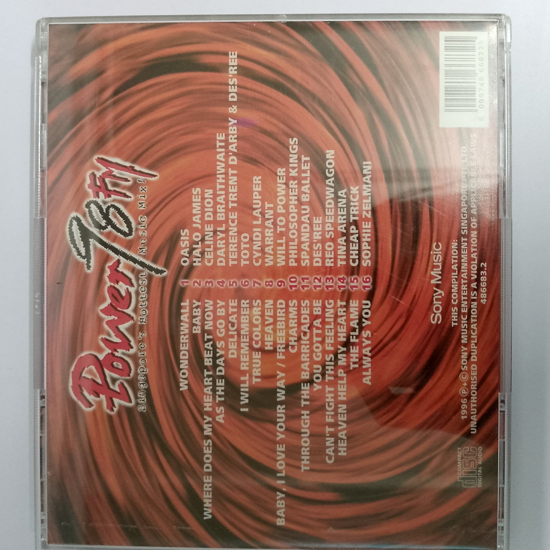 ซีดี Power 98 Fm - Singapore's Hottest Music Mix! (CD) (VG+)