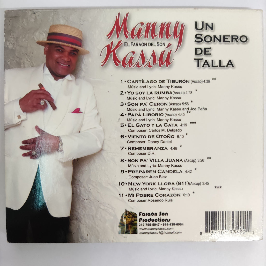 ซีดี Manny Kassu - Un Sonero De Talla (CD) (VG+)