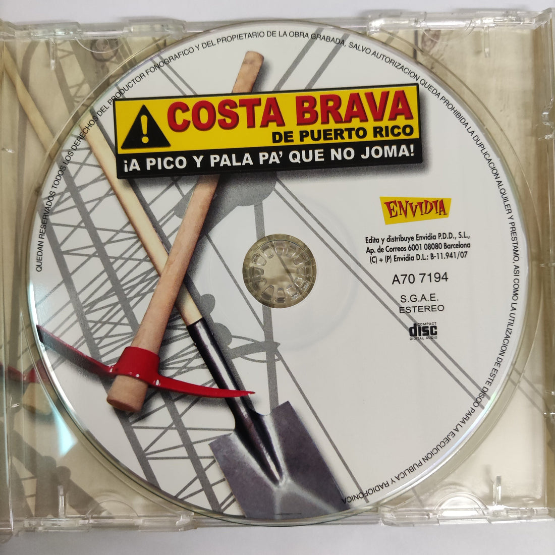 ซีดี Costa Brava De Puerto Rico - A Pico Y Pala Pa Que No Joma (CD) (VG+)