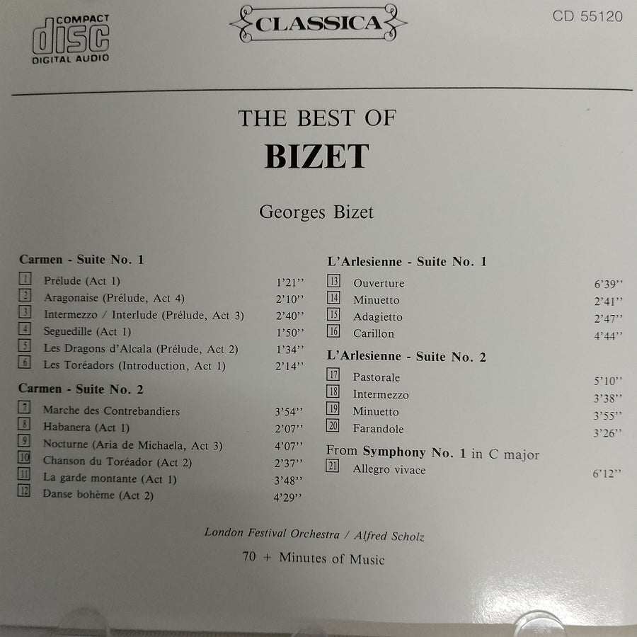 ซีดี Various - The best of Bizet (CD) (VG+)